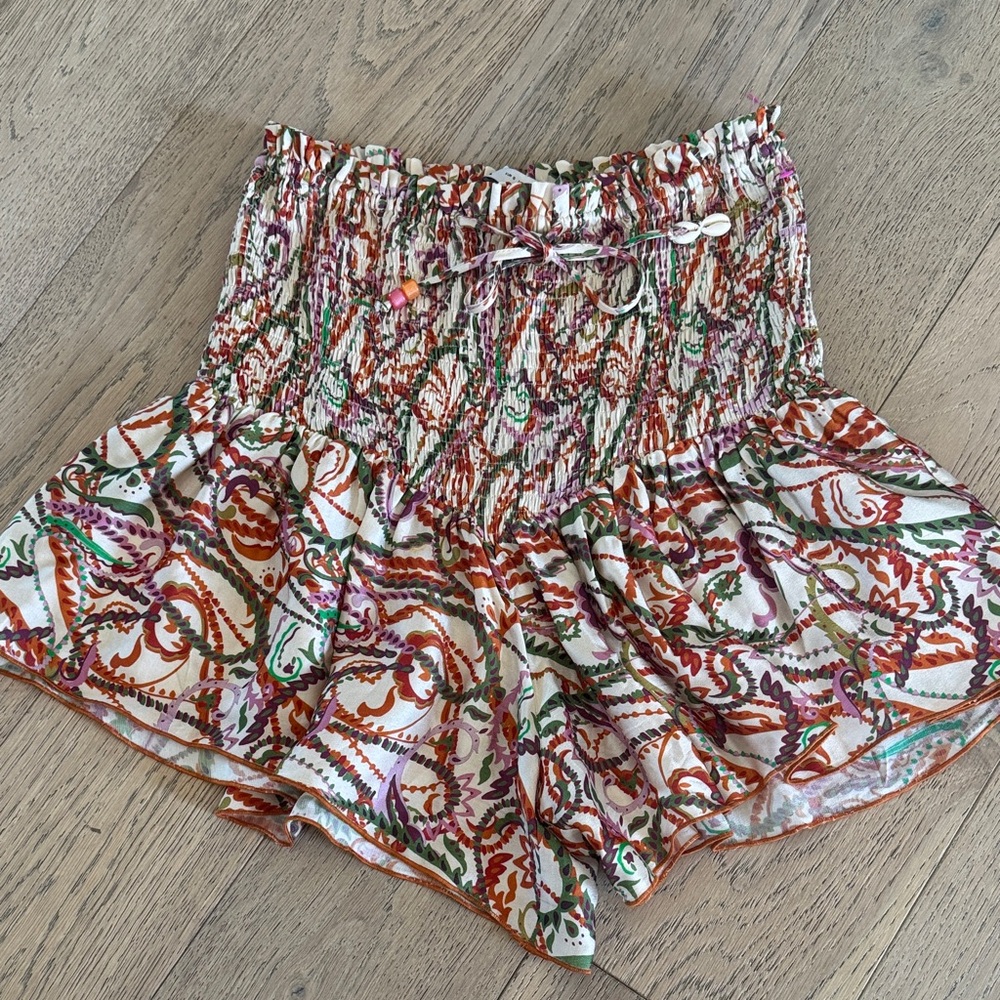 Zara Multicolor High Waist Women's Shorts